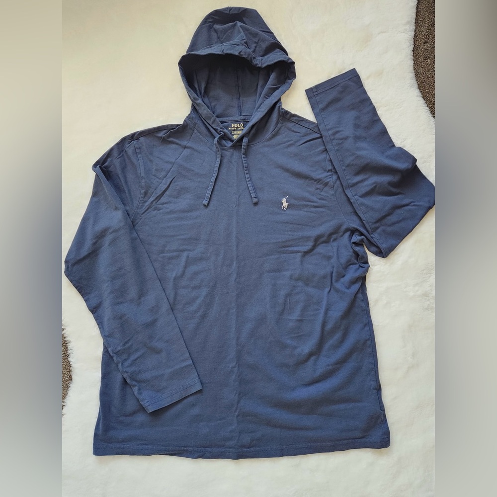 Polo Ralph Lauren Jersey 100% Cotton Hooded Long Sleeve T-Shirts